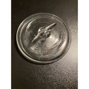Regular MOUTH 3-1/8" Clear Glass Mason Jar Lids For Bail Wire Ball 2 Ring
